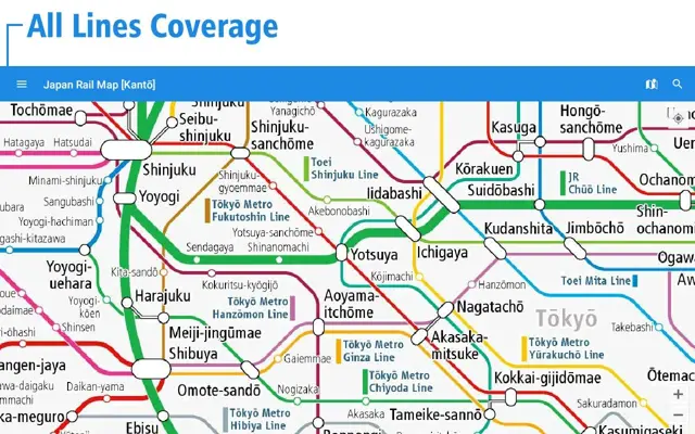 Japan Rail Map android App screenshot 9