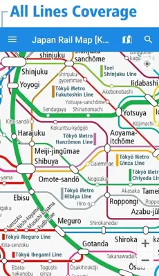 Japan Rail Map android App screenshot 14